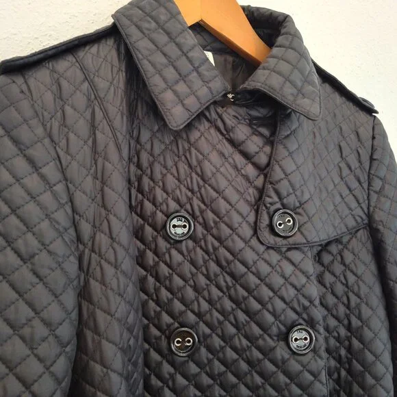 TRU TRUSSARDI, Women’s Quilted Jacket, Raincoat, Utility, Euro 48, Italy - Picture 4 of 11